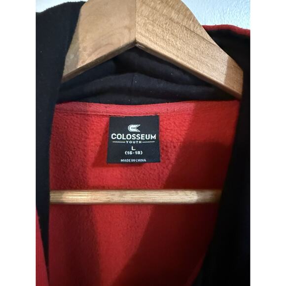 Chicago Bulls Sweatshirt Youth Large Red Hoodie Pullover Embroidered Logo NBA - Picture 2 of 4